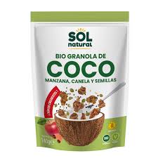 [8435037800156] Granola Crunchy Coco Manzana Canela Semillas 140 Grs. (Sol Natural)
