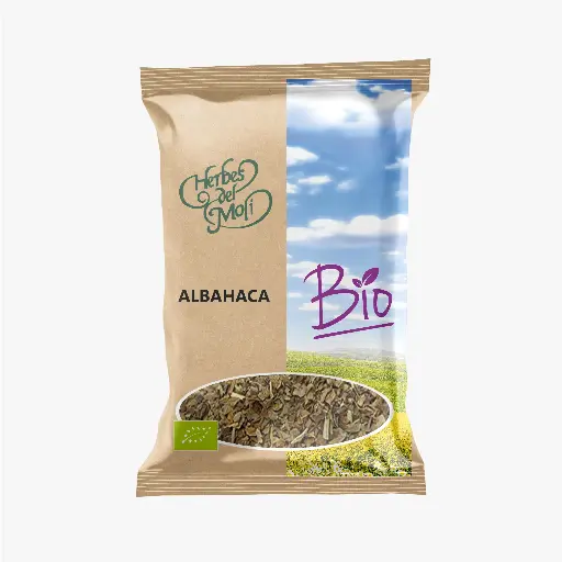 [8428201100091] Albahaca Hoja Eco 20 Grs. (Herbes del Moli)