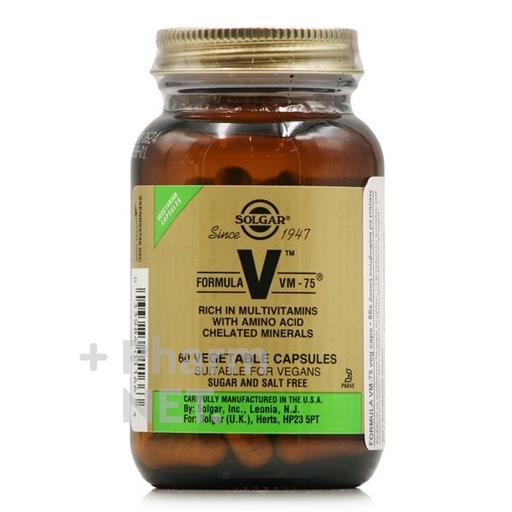 [033984011663] Formula Vm-75 (Dos-Al-Dia). 60 Cáps. (Solgar)