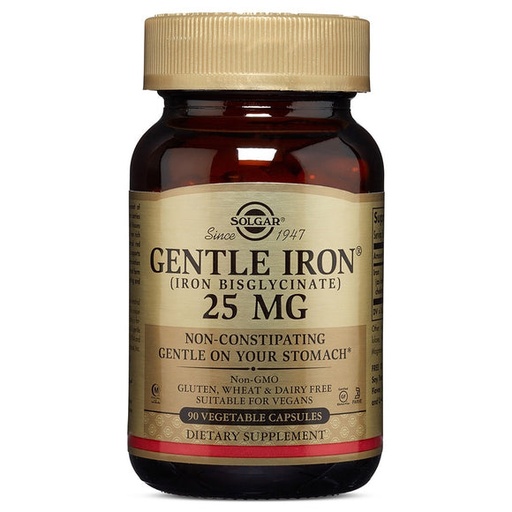 [033984012493] Hierro Gentle 20 Mg. 90 Caps. (Solgar)