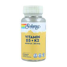 [076280733426] Vitamina D3 Y K2 60 Caps. (Solaray)