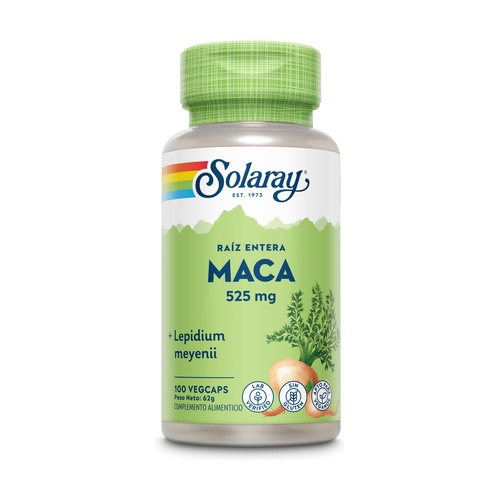 [076280760125] Maca Lepidium 525 Mg 100 Comp. (Solaray)