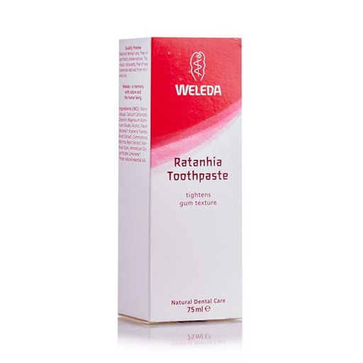 [4001638098083] Pasta Dentifrica Ratania 75 Ml. (Weleda)