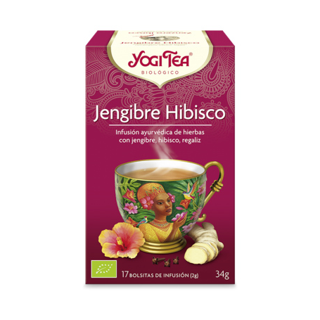 [4012824400580] Yogi Tea Hibisco Jengibre Filtro
