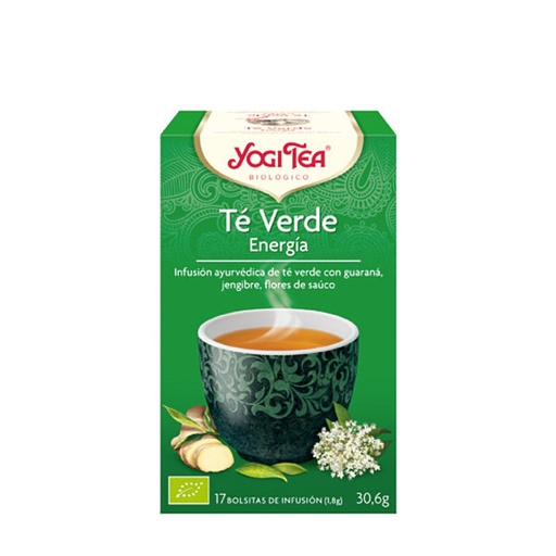[4012824401952] Yogi Tea Te Verde Energia 17 Bolsitas