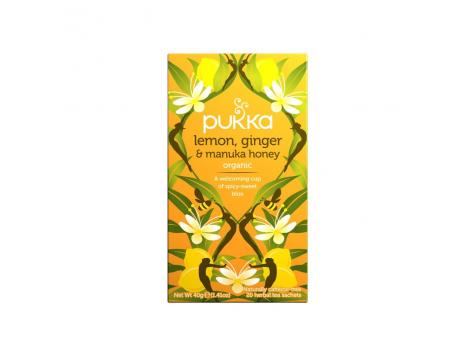 [5060229013910] Infusion Limon Jengibre Y Manuka 20 Filtros (Pukka)