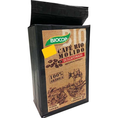 [8423903044896] Cafe Descafeinado Molido 100% Arabica Bio 250 Grs. (Biocop)