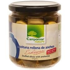 [8436530671014] Aceitunas Rellenas De Anchoa Eco 350 Grs. (Campomar Nature)