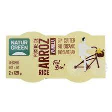 [8437007759068] Postre Arroz Vainilla Bio 2 X 125 Grs. (Naturgreen)