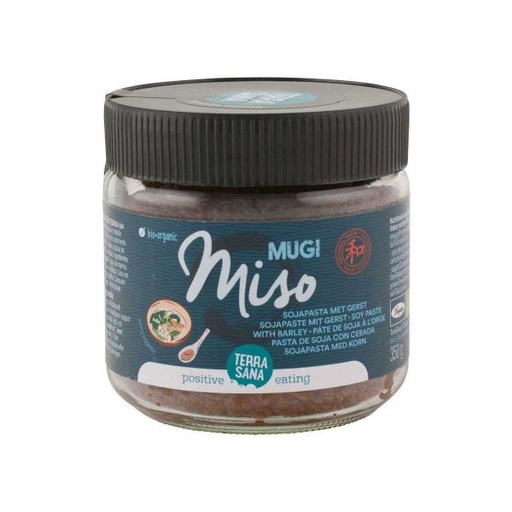 [8713576271447] Mugi Miso No Pasteurizado Bio Bote Cristal 350 Gr. (Terrasana)