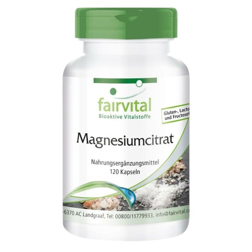 [8718309440503] Magnesio Citrato 120 Caps. (Fairvital)