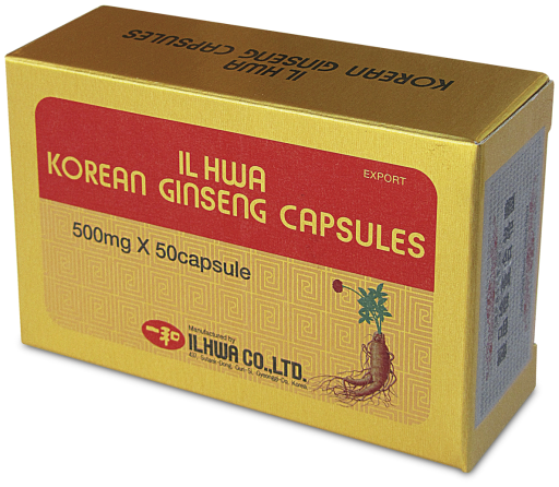 [8801223207519] Ginseng Il Hwa 50 Cáps. (Bambu) "Cajita Dorada" Tongil