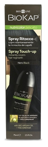 [8030243011701] Spray Retoque Raices Negro 75Ml (Biokap)