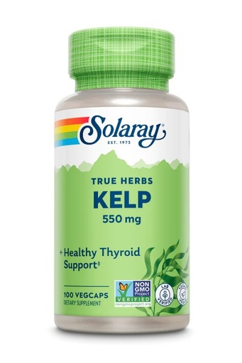 [076280013658] Kelp 100 Caps. 550 mg. (Solaray)