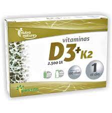 [8435001008229] Vitamina D3 y K2 2500 UI 60 Caps. (Pinisan)