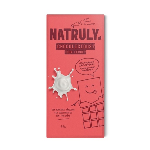 [8436575051277] Tableta Chocolate con Leche 85 Grs. (Natruly)