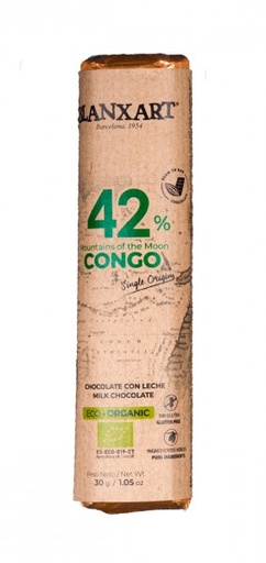 [8436006832758] Chocolatina 42% Congo 30 gr Bio (Blanxart)