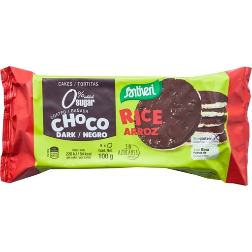 [8412170024236] Tortitas De Arroz Choco Negro 100 Grs. (El Granero) (copia)