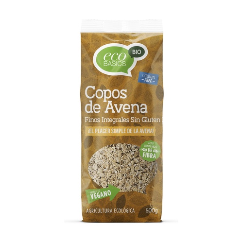 [8411058002939] Copos Avena Gruesos Sin Gluten 500 gr. (Ecobasic) (copia)